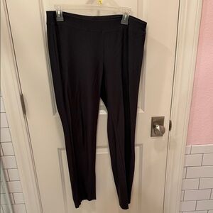 Eileen Fisher Black Ponte Crepe Pants